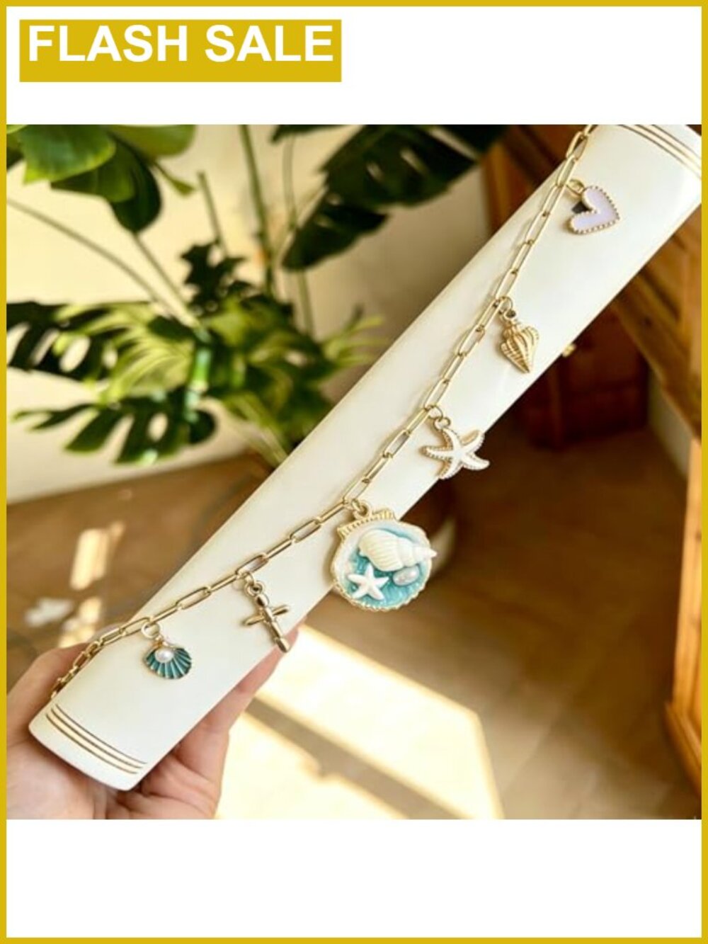 Bible Charm Chain Faith Accessory Metal Alloy Enamel 50cm